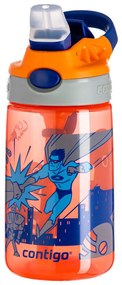 Detská hydratačná fľaša Contigo James 420 ml - oranžová s hrdinami