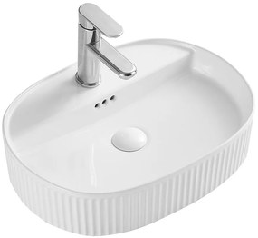 Ryhované umývadlo Rossa 50x38 cm