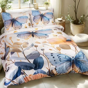 SATÉNOVÉ OBLIEČKY SATINLOVE PREMIUM 200X220 CM, 2KS 70X80 CM VZOROVANÉ