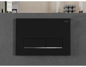 Mexen Fenix 12, splachovacie tlačidlo pre Mexen modul, čierna matná-chrómová, 601203