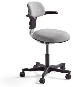 Kancelárska stolička NEWBURY, čierna/šedá