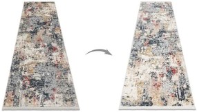 Koberec / behúň DISTIN 0123A ružový / púdrový / biely