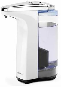 simplehuman Bezdotykový dávkovač mydla Simplehuman - 237 ml, Biely plast , chróm
