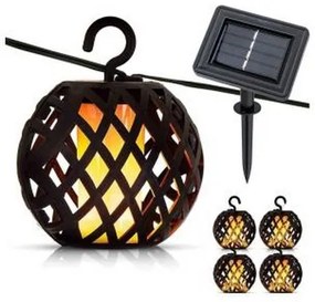 LED Solárna reťaz 60xLED/2m 400 mAh IP44