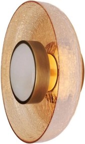 Nástenné svietidlo Signature 22 cm, mosadz, tanier
