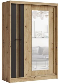 Skriňa Molto ML-150 artisan/čierna