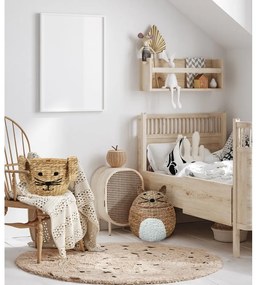 Detský kôš na hračky z vodného hyacintu v prírodnej farbe ø 40x43 cm Cat – Compactor