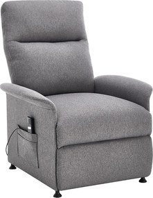 Elektrické relaxačné polohovateľné kreslo Catini ELYSIO sv. sivá