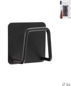 Orion Samolepiaci držiak na špongiu - štvorec čierny 2 ks