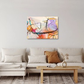 Obraz - Abstrakcia, vtáčik (70x50 cm)