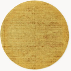 Okrúhly ručne tkaný koberec z viskózy Jane