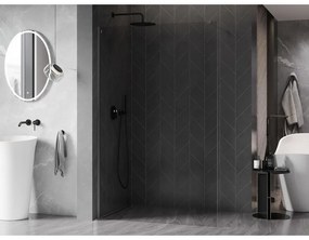 Mexen Kioto-X, sprchová zástena 150 x 200 cm, 10mm číre sklo, grafitový profil, 800-150-101-95-00-X