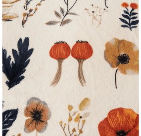 Sada 2ks mikroplyšových obliečok PAPAVA krémové + obliečka mikroplyš SOFT 180x200 cm biele, dvojlôžko