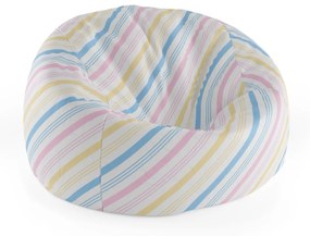 Sablio Sedací vak Cocoon Trojfarebné pruhy - 75 x 45 x 35 cm