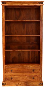 furniture-nabytek.cz - Knižnica rustikálna z dreva palisander 100x200x45