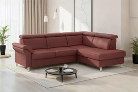 XXXLutz ROHOVÁ SEDAČKA, koža, červenohnedá Sit & More - Sedačky - 000144040956