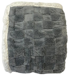 Deka luxury baranková z mikroplyšu tmavo sivá 150x200cm TiaHome