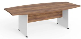 Rokovací stôl Manager 240 x 120 cm, orech warmia / biela