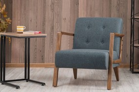 Dizajnové kreslo Tamarix modro-hnedé