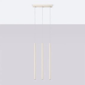 Sollux SL.1514 - Luster na lanku PASTELO 3xG9/8W/230V krémová
