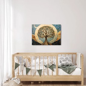 Obraz – Strom života a špirály (70x50 cm)