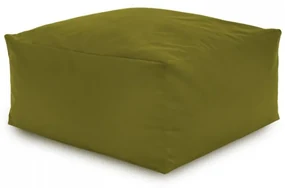 Plyšová taburetka zelená