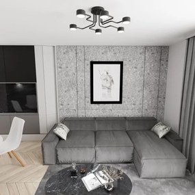 Luster na tyči KURAGE 6xGX53/12W/230V čierna