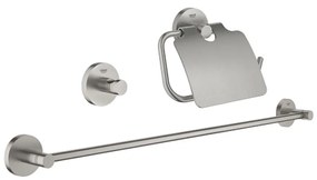 Grohe Essentials - Sada doplnkov do kúpeľne 3 v 1, supersteel 40775DC1