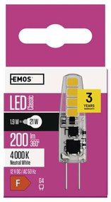 LED žiarovka Classic JC / G4 / 1,9 W (21 W) / 200 lm / neutrálna biela