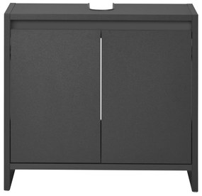 Livarno home Skrinka pod umývadlo Oslo s 2 dvierkami, antracitová  (100391336)