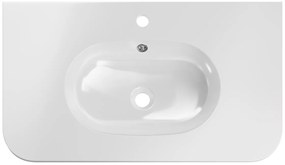 Zápustné umyvadlo PURE 80-46 lesklé bílé