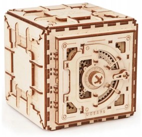 Ugears - 3D drevenené mechanické puzzle Trezor