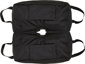 Stojan na slnečný slnečník Outsunny - 2 x naplniteľné vrecia (50 kg) s lopatkou, polyester + plast, 50 x 25 x 18 cm | Aosom