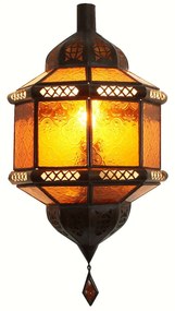 Marocká nástenná lampa Trombi žltá