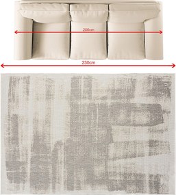 Koberec Abstract Gray I 160x230 cm