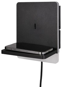 Matne čierne LED stmievateľné nástenné svietidlo Fairfield – Trio