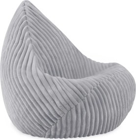 Sedací vak pre deti – sivý Lamell, prémiový manšestr