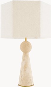 Travertínová stolová lampa Novak