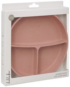 Tanier delený s prísavkou Platinum Silicone Blush