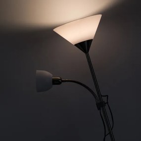 Brilagi - Stojacia lampa ARIANA 1xE27/100W/230V + 1xE14/25W matný chróm