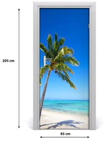Fototapeta na dvere tropická pláž 85x205 cm