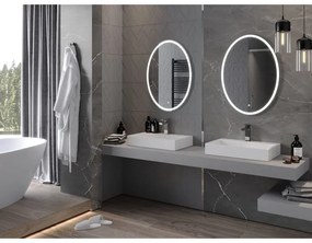 Mexen Elz, LED kúpeľňové zrkadlo s podsvietením 60 x 80 cm, 6000K, ochrana proti zahmlievaniu, 9802-060-080-611-00