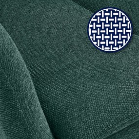 Jedálenská stolička Somers - látka - zelená