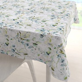 Biante Bavlnený štvorcový obrus Sandra SA-400 Mintovo-zelený eukalyptus 150x150 cm