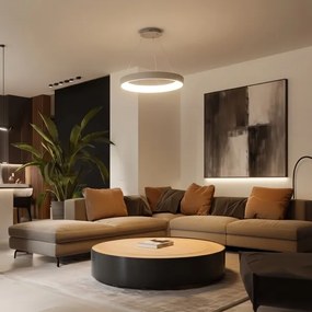 BRILAGI - LED stmievateľný luster na lanku FALCON II LED/99W/230V pr. 60 cm béžová + DO