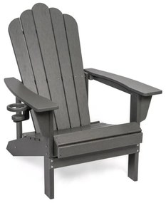 Sivé plastové záhradné kreslo Adirondack – Bonami Selection