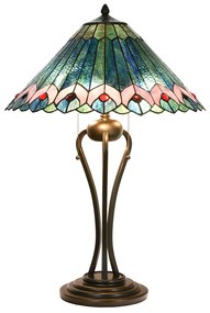 Stolná lampa Tiffany Emeraude - Ø 48 * 73 cm