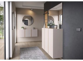 Krémová predsieňová skrinka 138x55x29 cm Libbiano – Germania