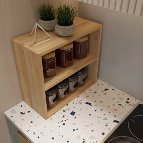 Kuchynský regál Natalia (Dub). Vlastná spoľahlivá doprava až k Vám domov. 1073524