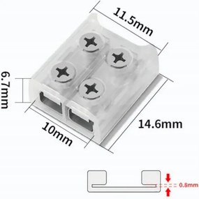 BERGE Konektor pre COB 10mm LED pásky - páskový kábel